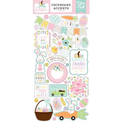 Echo Park Welcome Easter Sticker - Chipboard Accents
